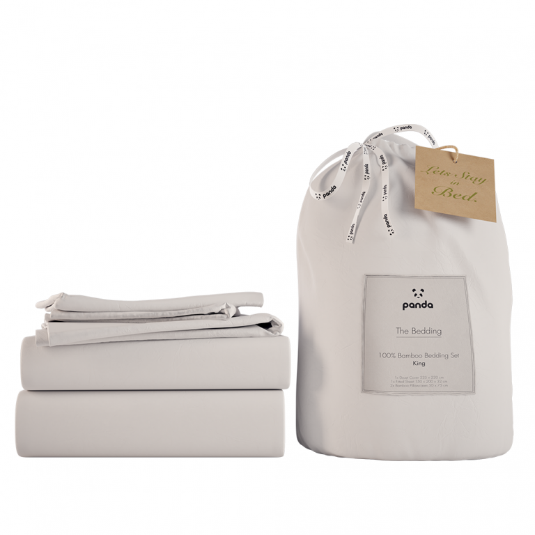 Bamboo Complete Bedding Set - White | Panda London | Life Before Plastic